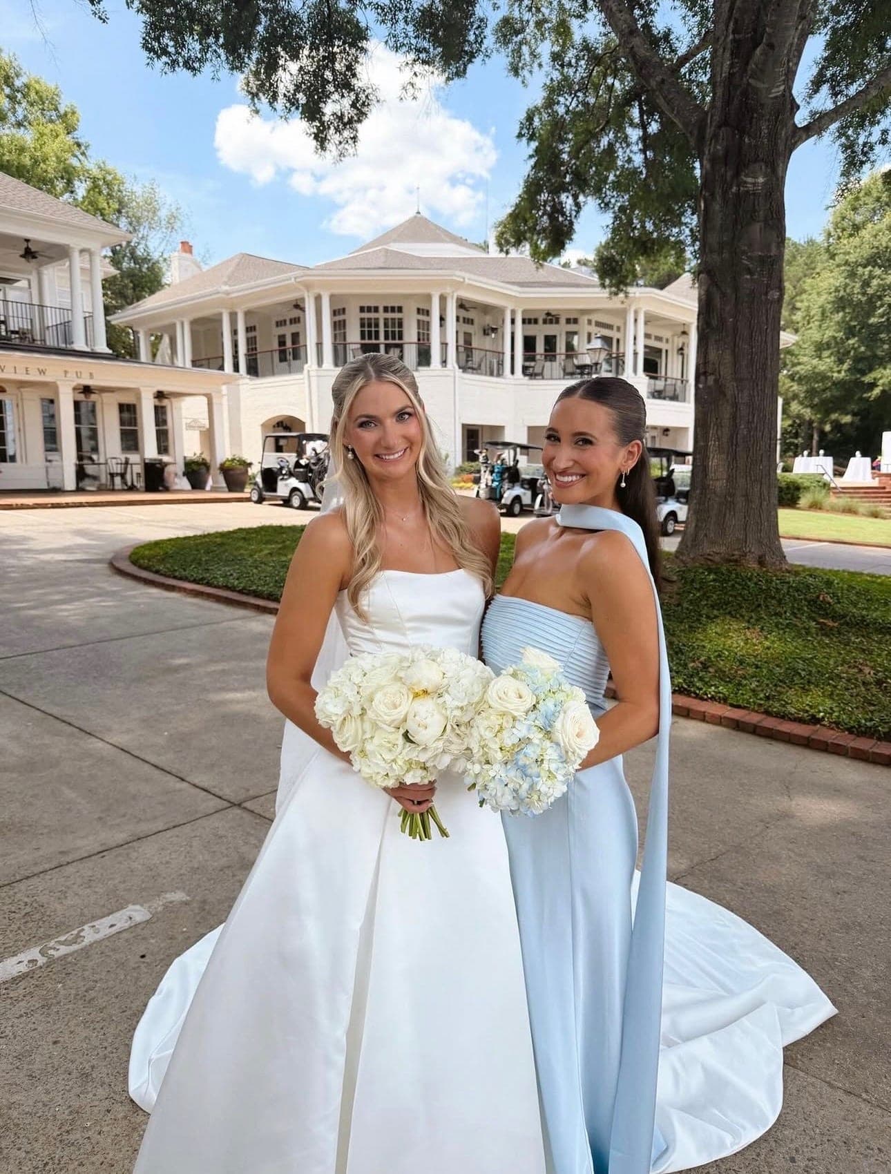 a portrait on the green after the ceremony